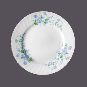 Royal Adderley | Ridgway Sweet Forget Me Nots H1228 salad plate. Bone china made in England. Sold individually.