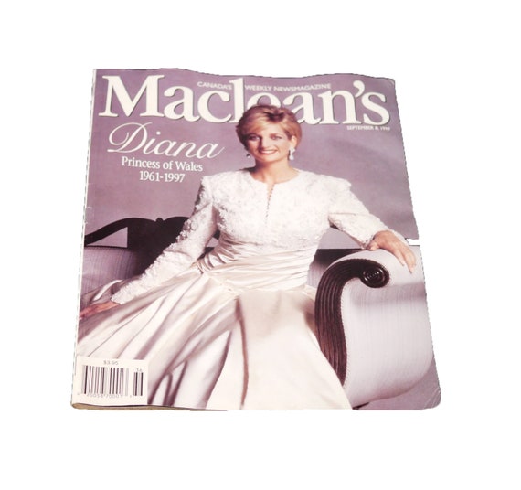 ヴィンテージ・ダイアナ妃 マクリーンズ誌 - 1997年9月8日 - カナダの