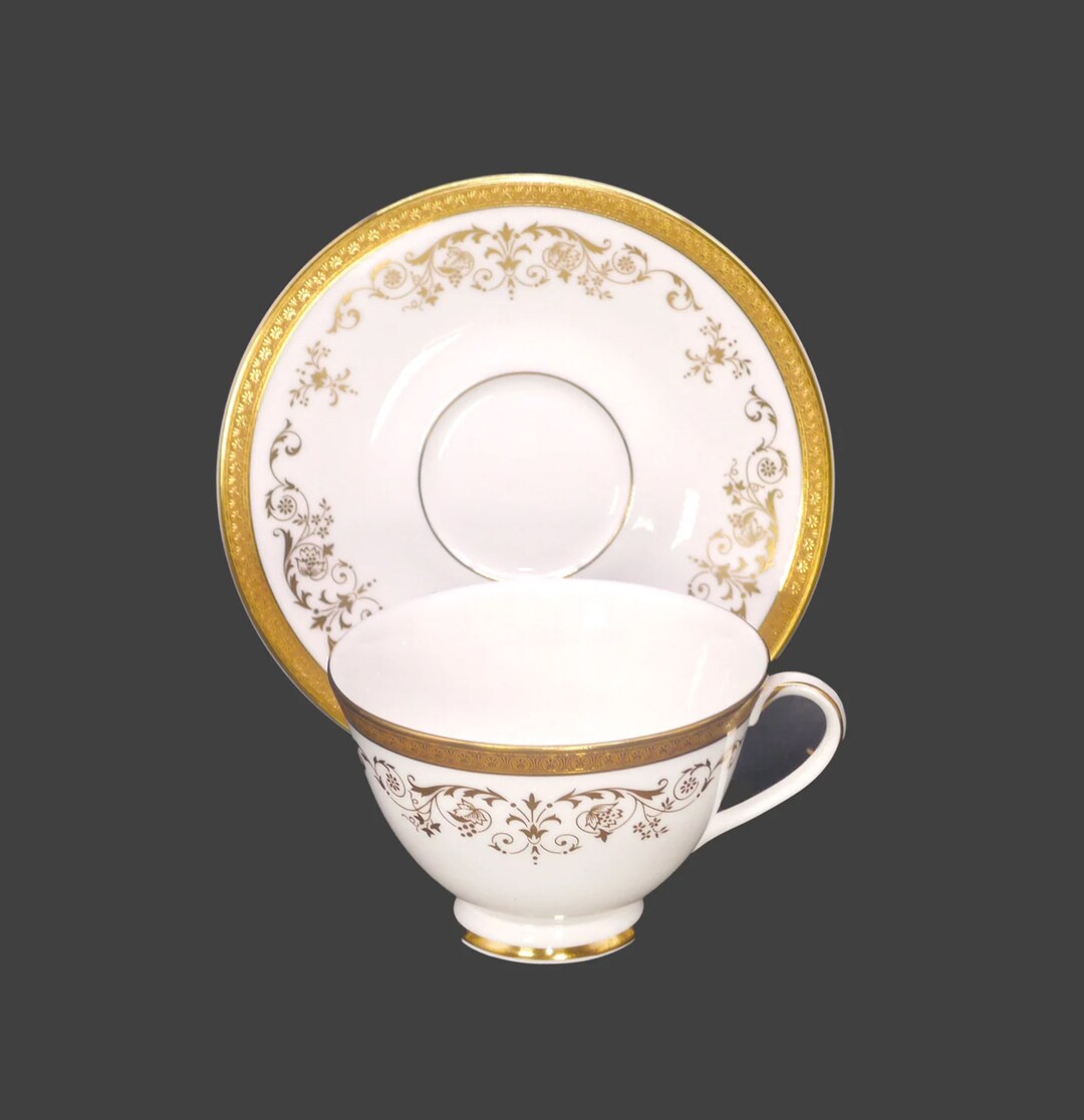 K04050【ROYAL DOULTON ロイヤルドルトン】BELMONT ベルモント カップ＆ソーサー 6客 金彩 碗皿 Royal Doulton, Belmont | Replacements, Ltd.