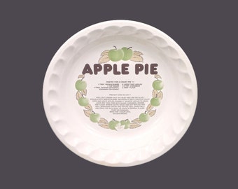 Festival Stoneware Apple Pie recipe pie plate | pie baker made in Korea.