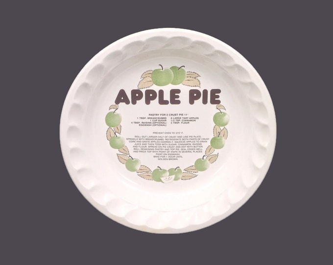 Festival Stoneware Apple Pie recipe pie plate | pie baker made in Korea.