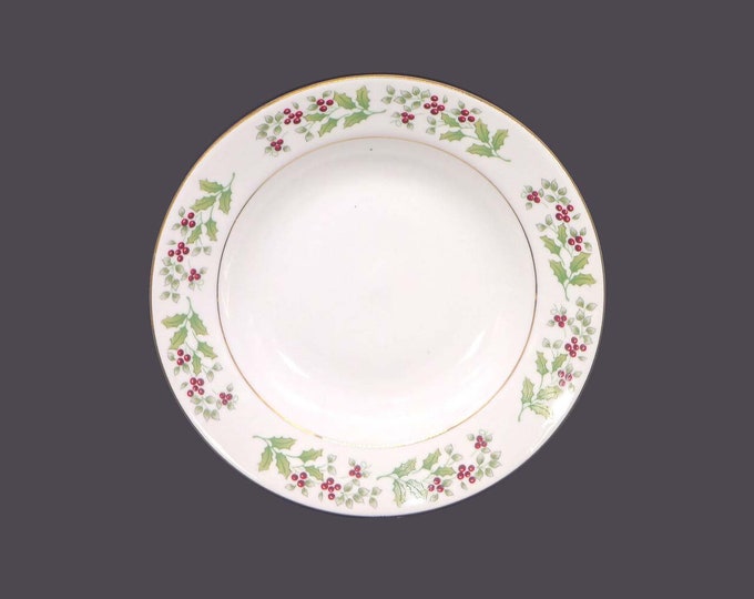 Gibson Housewares Christmas Harmony rimmed soup bowl. Sold individually.
