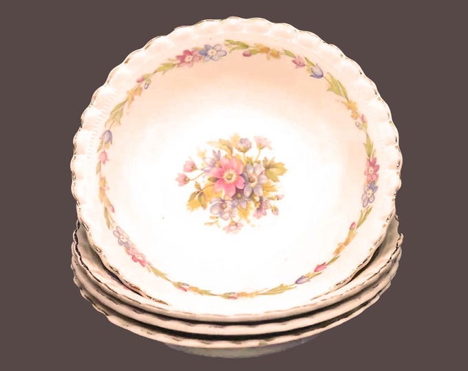 Antique J&G Meakin MEK150 dessert bowls: England. Set of 4