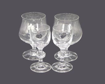 Vintage Bohemia Crystal glasses. Diana snifters or Claudia liqueur glasses.