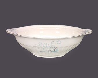 J&G Meakin Burlington lugged vegetable serving bowl. Classic White Ironstone made in England.