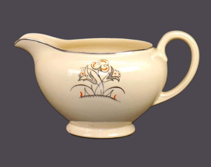 Antique Edwardian Age Johnson Brothers JB204 creamer jug. Victorian Ironstone made in England. Flawed (see below).