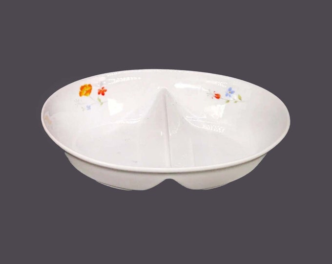 Hearthside Poppy Garden Bake n Serve 10" divided baker | casserole made in Japan.