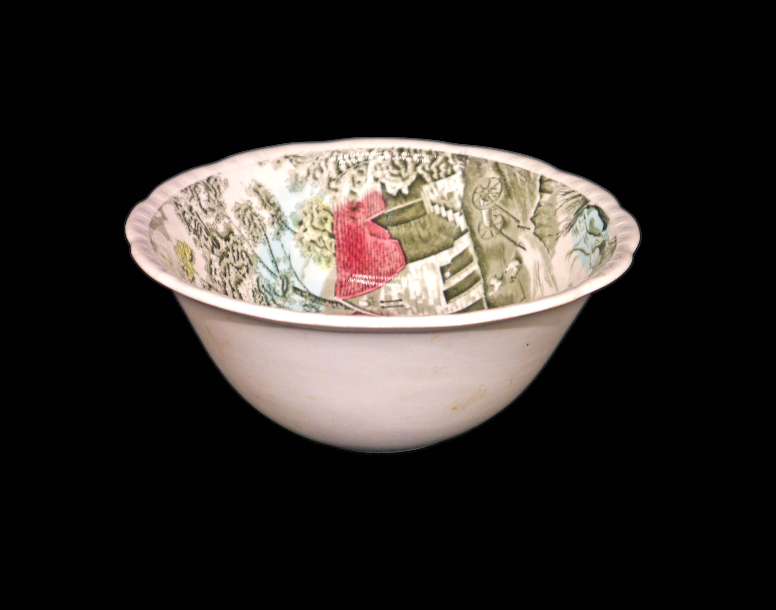 Alfred Meakin Home Pastures oval vegetable serving bowl made in England.