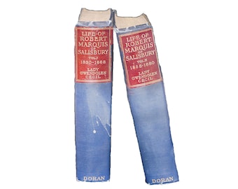 Antiquarian Book Set: Life of Robert Marquis of Salisbury, 1920s