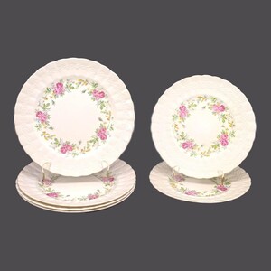 Vintage Simpsons Potters Finsbury Plates: Solian Ware, England. 6 plates.