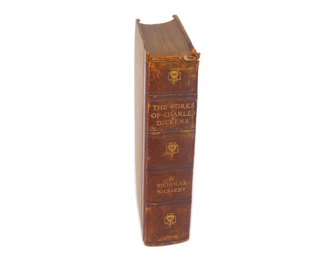 Antiquarian illustrated book The Works of Charles Dickens Volume IV Nicholas Nickleby. Gresham London UK. Standard Edition. Complete.