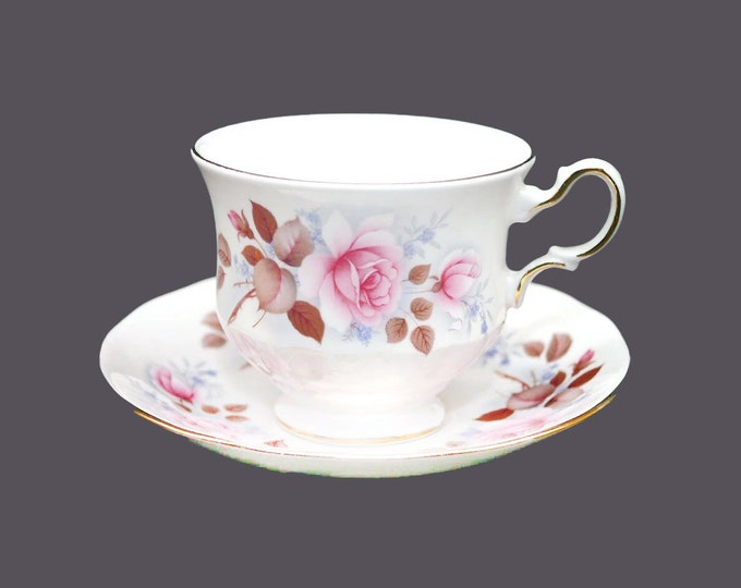 Queen Anne 8521 bone china tea set made in England. Flaw (see below).