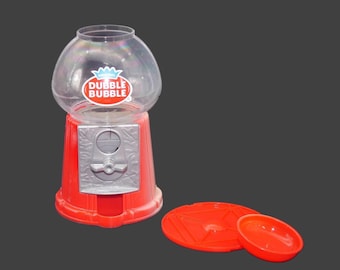 Dubble Bubble plastic gumball | gum dispensing machine. Takes US and Canadian coins. Gift for him. Gift for dad.