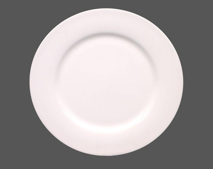 Mikasa Embassy White all-white luncheon plate. Chef's favorite all-white tableware. Sold individually.