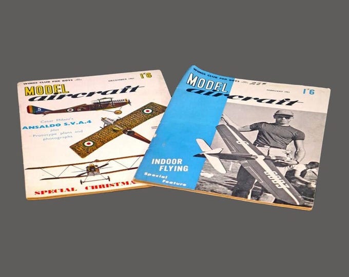 Vintage Model Aircraft Magazines - 1961 Percival Marshall Issues