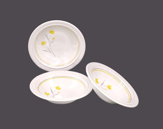 Three Kilncraft Coloroll fruit nappies, dessert bowls made in England.