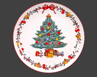 Vintage Yamaji | Himark Christmastime dinner plate made in Japan.