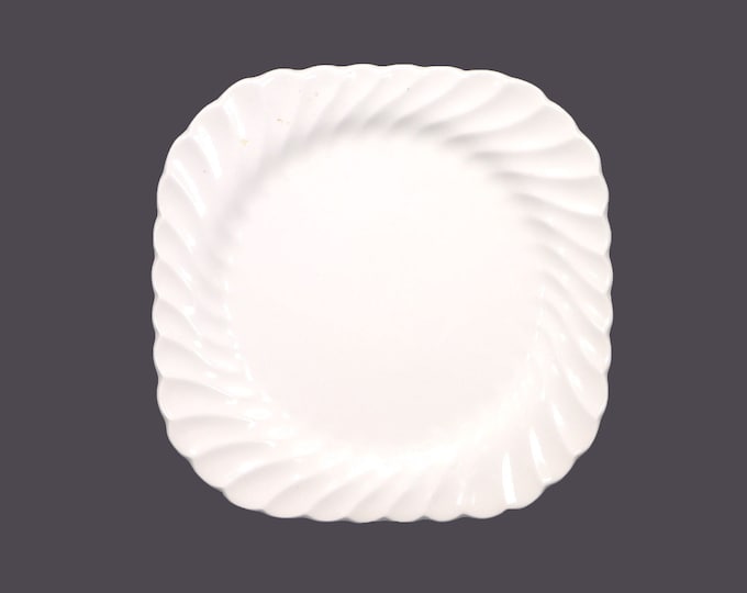 Johnson Brothers Regency White Chef's favorite all-white square salad plate. Snowhite Regency Ironstone made in England. Sold individually.