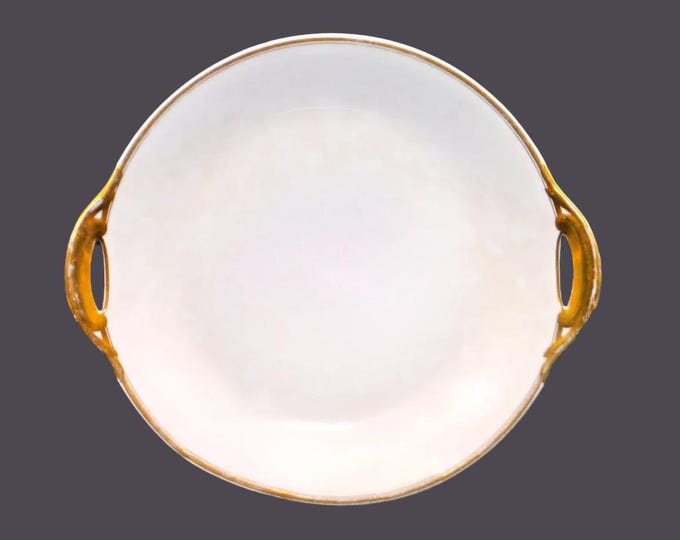 Bawo & Dotter Elite Works Limoges BWD120 handled cake or cookie serving plate made in France. Flaws (see below).