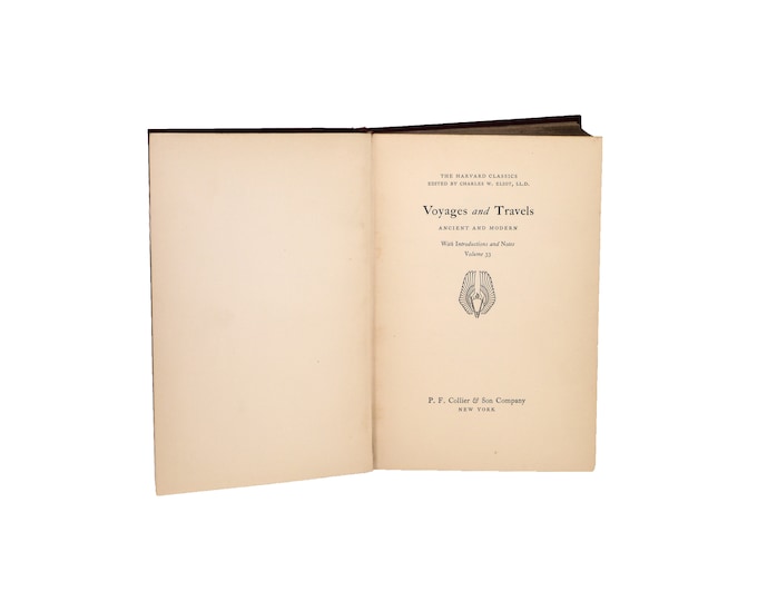 Antiquarian book Harvard Classics Volume 33 Voyages & Travels: Ancient and Modern. Includes Herodotus An Account of Egypt.