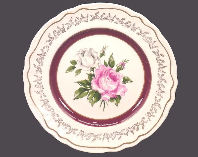 Sovereign Potters Richelieu 1277-55 dessert plate. English ironstone decorated in Canada. Sold individually.