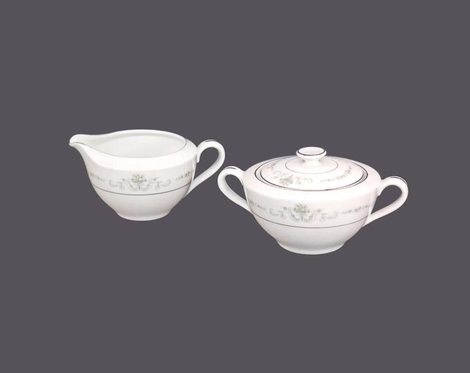 Rose China | Noritake Gainsborough 2222 creamer and covered sugar bowl set made in Japan.