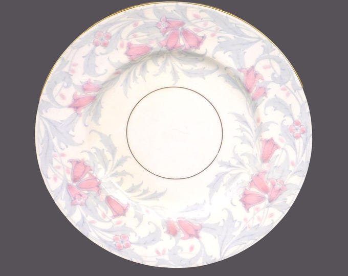 Minton The Debutante S295 bone china bread plate made in England. Yellowing. Sold individually.