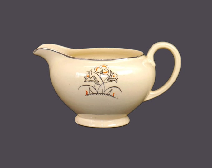 Antique Edwardian Age Johnson Brothers JB204 creamer jug. Victorian Ironstone made in England. Flawed (see below).