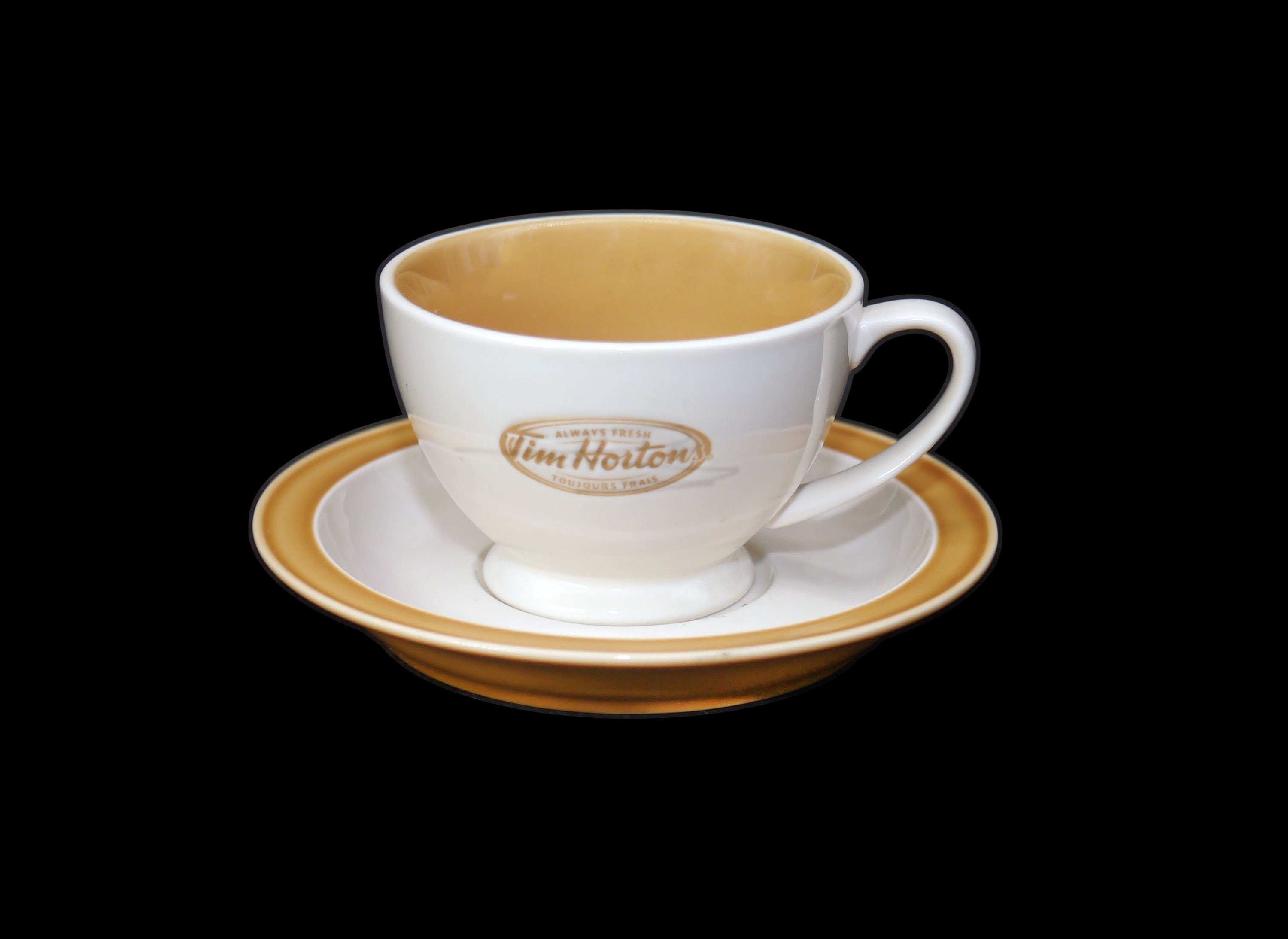 Vintage 1990s Tim Hortons Cup And Saucer Set Old Logo And Etsy