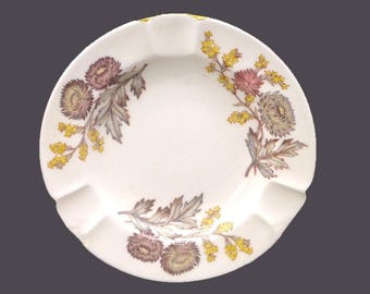 Wedgwood Lichfield W4156 small bone china ashtray. Three cigarette holders. Made in England.