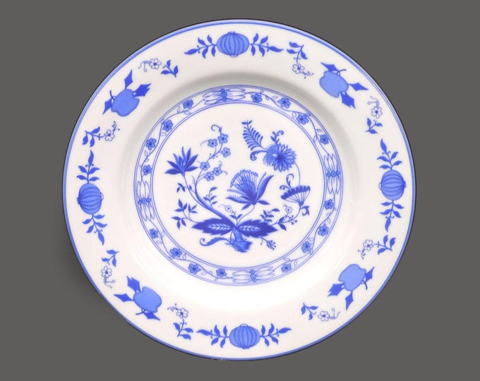 Royal Heritage Blue Onion | Blue Nordic blue-and-white salad plate. Sold individually.