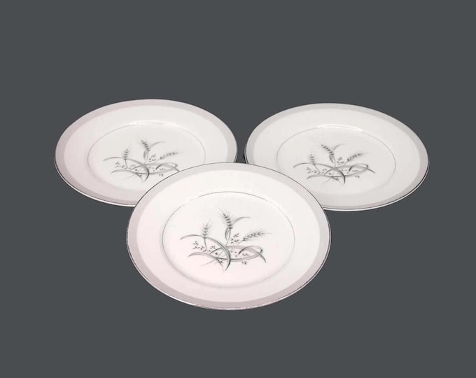Sone China Silver Wheat salad plates made in Japan. Choose quantity below.
