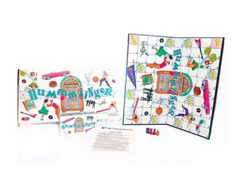 Vintage Hummmzinger Rock 'n' Roll Board Game: 50s-80s Music Trivia