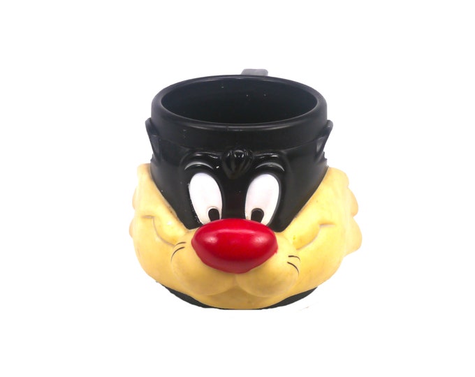 Warner Brothers Sylvester the Cat plastic character mug with handle.