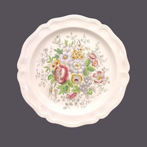 Vintage Royal Doulton Malvern D6197 12&quot; chop plate, round platter made in England.