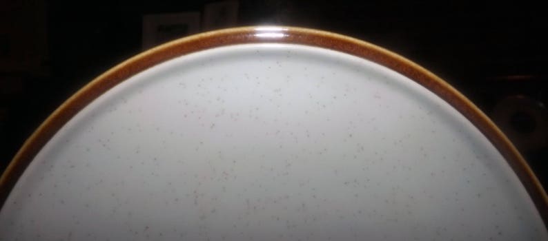 brown ridged edge. side plate Vintage Mikasa Japan Natural Beauty C9000 salad Speckled ground 1970s