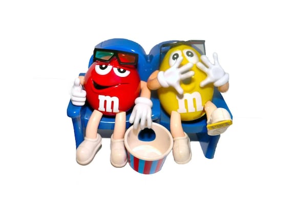 M&ms at the Movies Candy Dispenser. Mr. Red and Mr. Yellow With