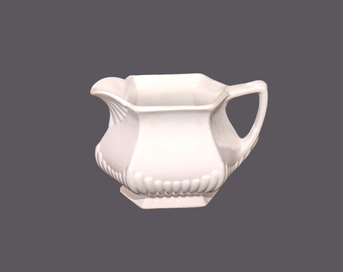 Adams Empress Chef's favorite all-white creamer or milk jug. Real English Ironstone made in England.