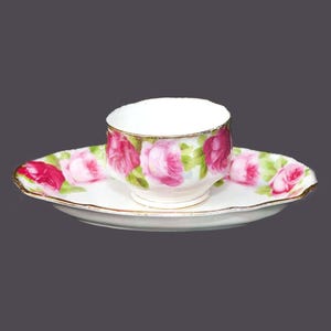 Vintage Royal Albert Old English Roses Relish Dish Set