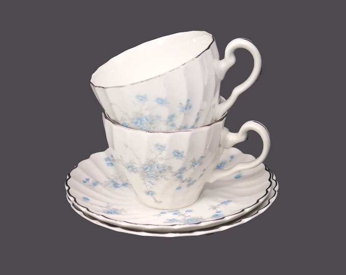 Pair of Johnson Brothers Cherise cup and saucer sets made in England.