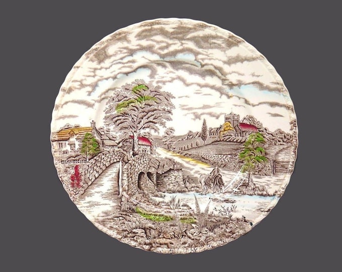Myott England's Charm large transferware dinner plate made in England.