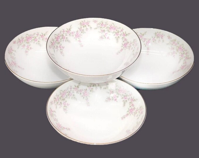 Vintage April Rose China Bowls: Premiere Fine China, Set of 4
