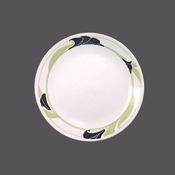 Corelle Black Orchid dinner plate. Vintage Corningware made in USA
