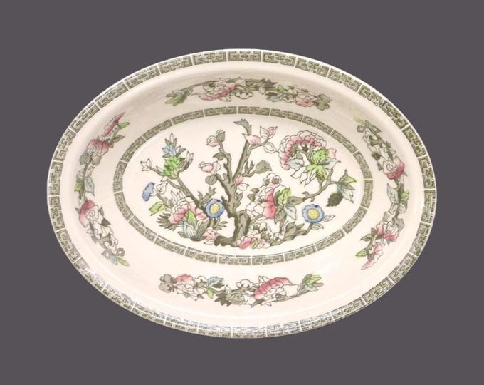Johnson Brothers Indian Tree oval rimmed serving bowl made in England.