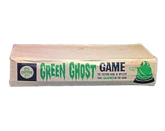 Green Ghost 3D board game made USA Transogram. Incomplete with some damage (see below).