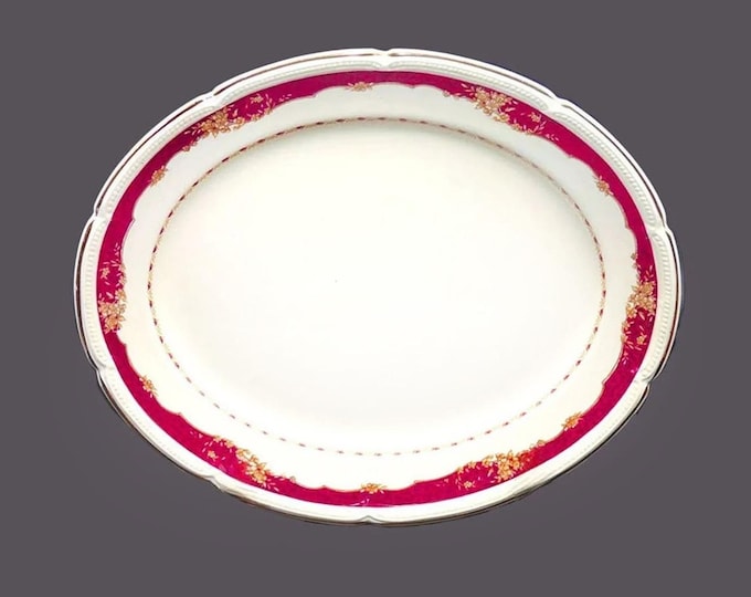 Vintage Burgess & Leigh Athlone oval platter, Burleigh Ware made England.