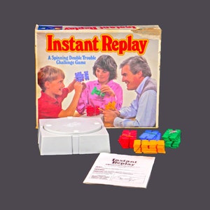 Vintage Instant Replay board game. Parker Brothers 1987. Complete.