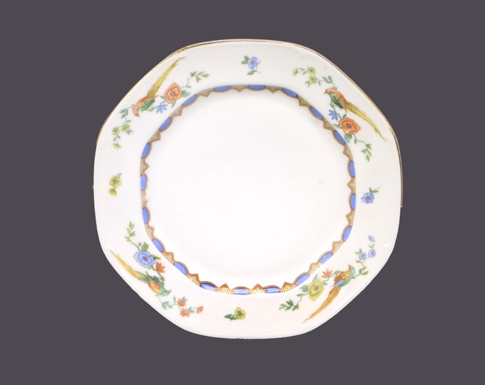 MZ Altrohlau ALT97 dessert, bread, pie plate made in Czechoslovakia. Bird of Paradise, florals. Sold individually.