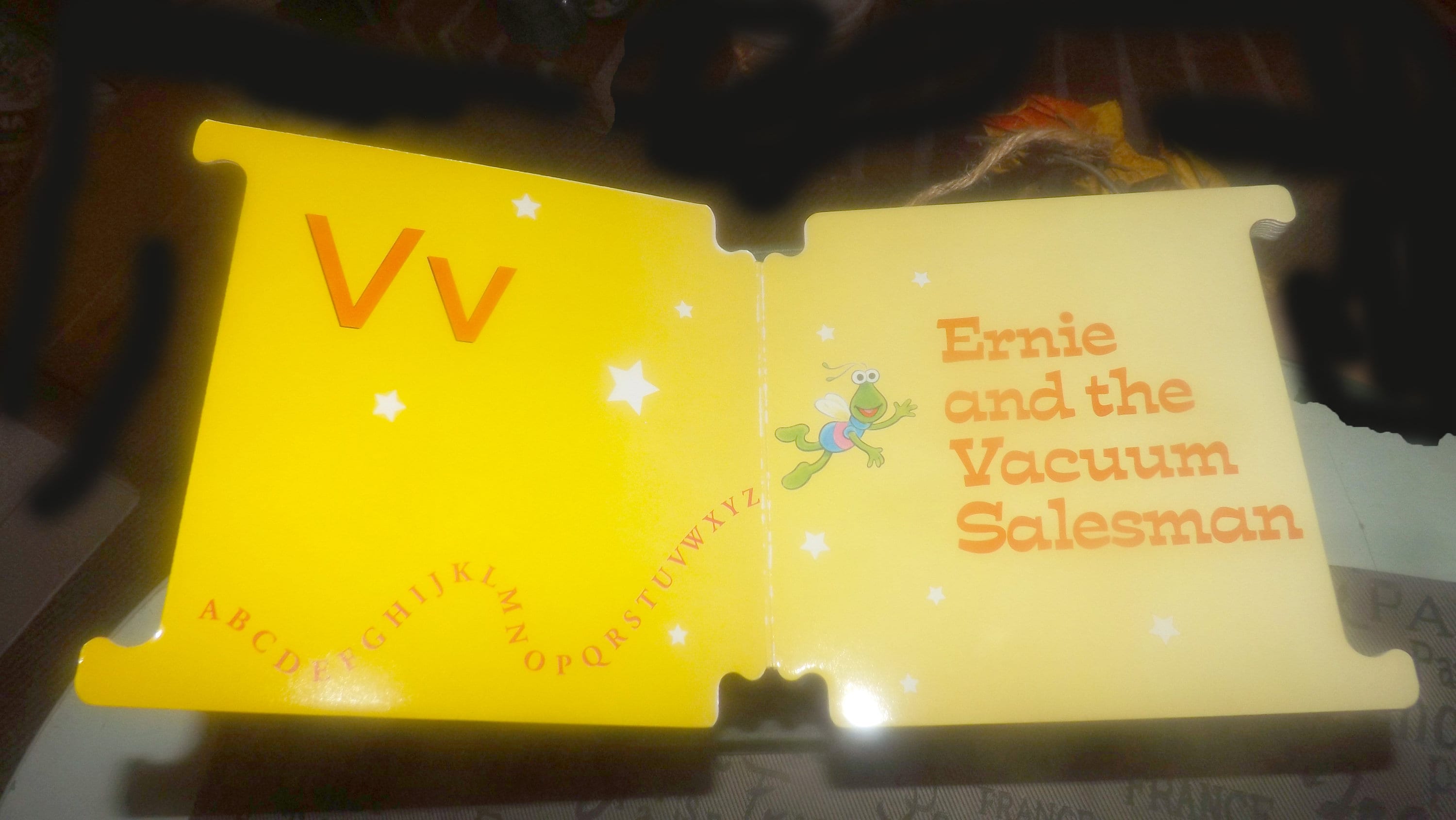 Vintage (1997) CTW Sesame Street Letter V: Ernie and the Vacuum