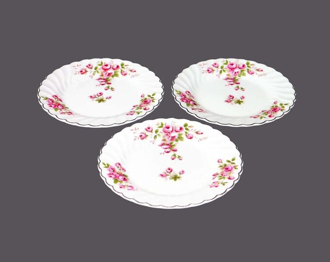 Three Johnson Brothers JB327 bread plates made in England.